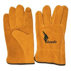 PAKNADA Cow Split Leather Gloves 1Pairs Heavy Duty Industrial Gardening Work